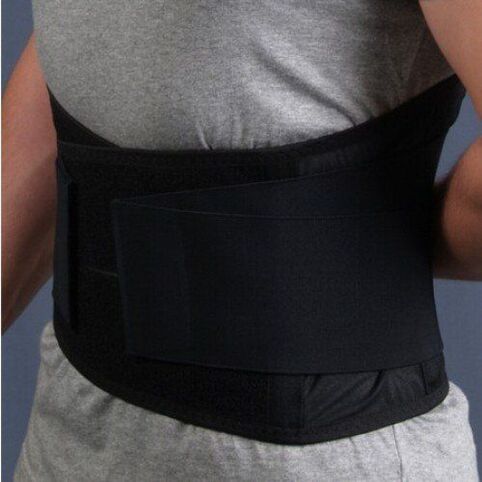Fixation belt for the lower back for osteochondrosis